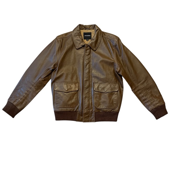 Lucky Brand Other - Lucky Brand Brown Leather Flight Jacket